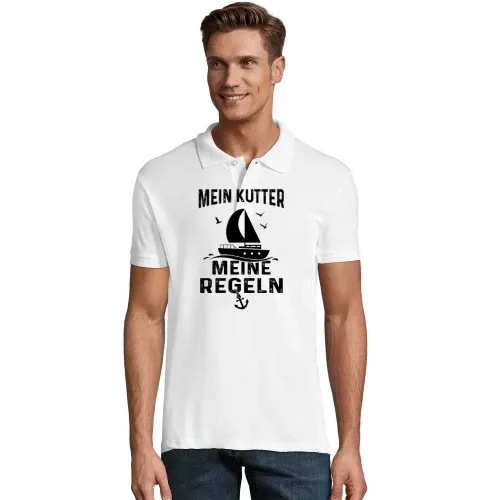 Mein Kutter Meine Regeln Bootsfahrer Kapitän Polo Männer Perfect