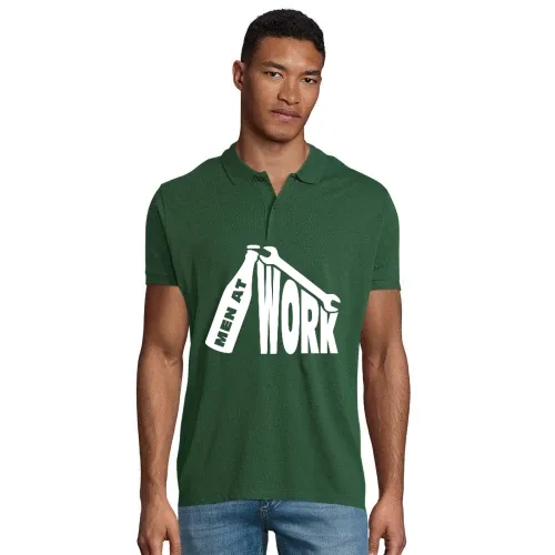 Men at work Polo Männer Planet Bio
