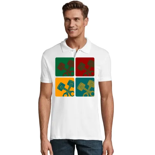 Motorkolben Warhol Polo Männer Perfect