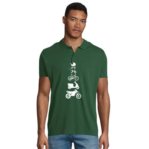 Motorrad Enduro Evolution Front Männer Polo