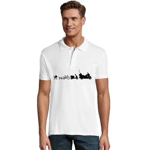 Motorrad Evolution Goldwing Männer Polo