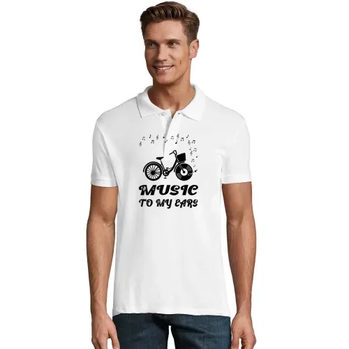Music To My Ears Fahrrad mit Vinyl Schallplatte Polo Männer Perfect