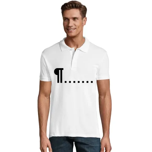Nicht druckbare Zeichen Männer Polo Nicht druckbare Zeichen Polo