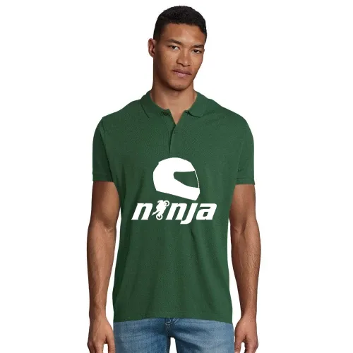 Ninja Motorrad Polo Männer Planet Bio