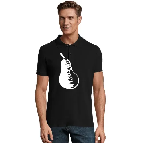 Obst Birne und Glühbirne Männer Polo