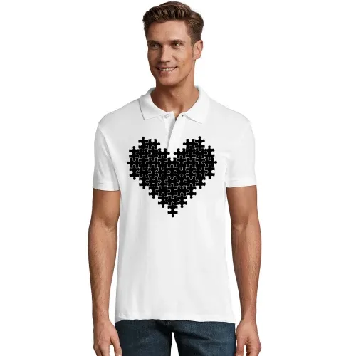 Puzzle Herz Polo Männer Perfect
