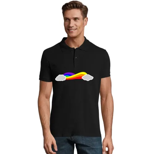 Regenbogenwolken Band Polo