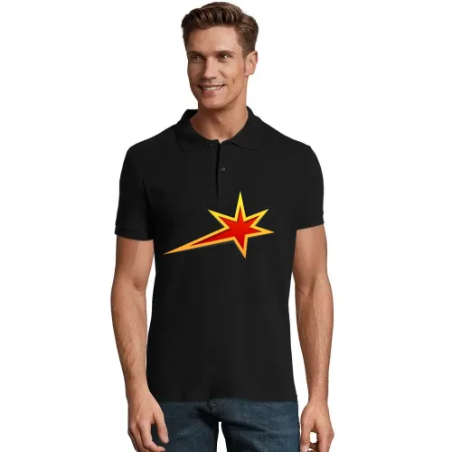 Retro Stern Männer Polo Retro Stern Polo