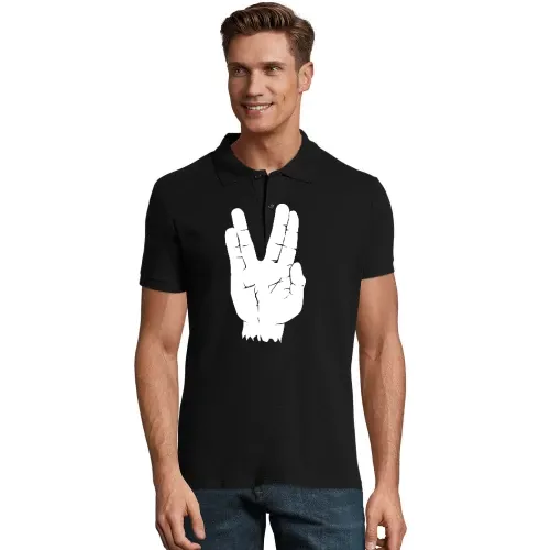 Spock Vulkanier Gruß Männer Polo
