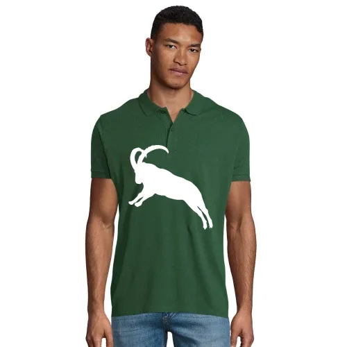 springender Steinbock Männer Polo