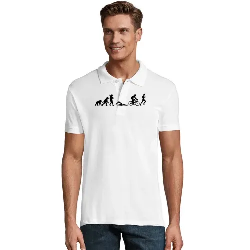 Triathlon Evolution Triathleten Motivation Polo Männer Perfect