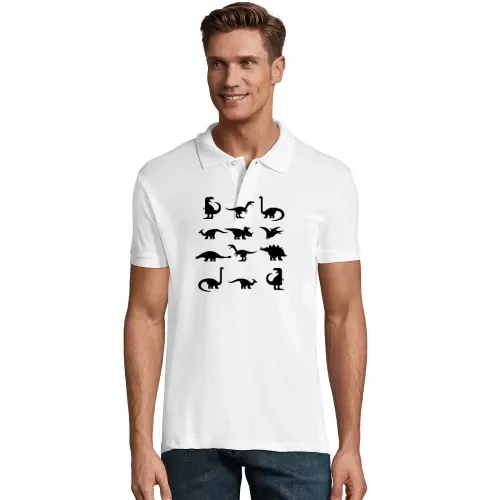 Viele Lustige Dinosaurier Für Dino Liebhaber Polo Männer Perfect