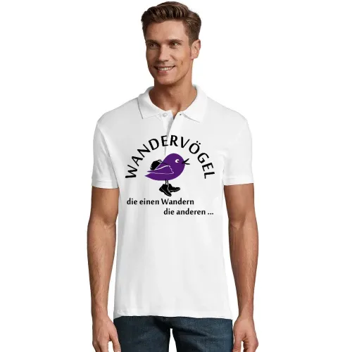 Wandervögel farbig Polo Männer Perfect