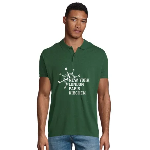 Weltstadt Kirchen Polo Männer Planet Bio