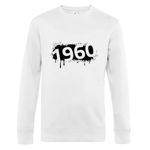 1960 Farbklecks Sweat Männer King Crew Neck