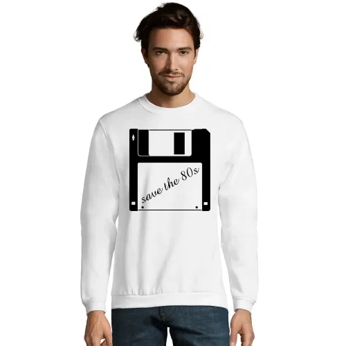 3,5 Zoll Diskette - save the 80s Männer Sweat