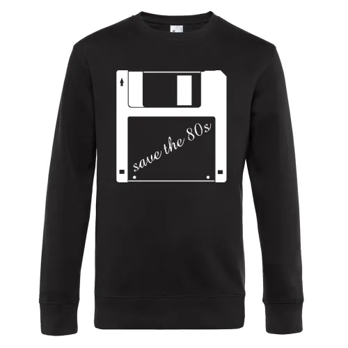 3,5 Zoll Diskette - save the 80s Männer Sweat