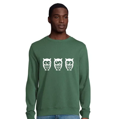 3 Eulen Männer Sweat