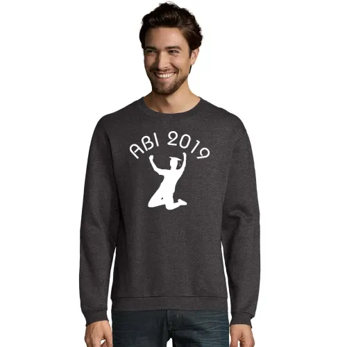 Abi Abschluss mit Jubel Männer Sweat