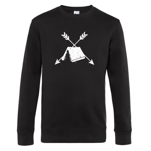 Achtung Zelten Pfeile Camping T-Shirt Geschenkidee Sweat