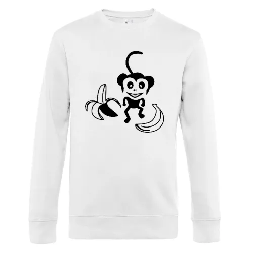 Affe mit Bananen Sweat Männer King Crew Neck