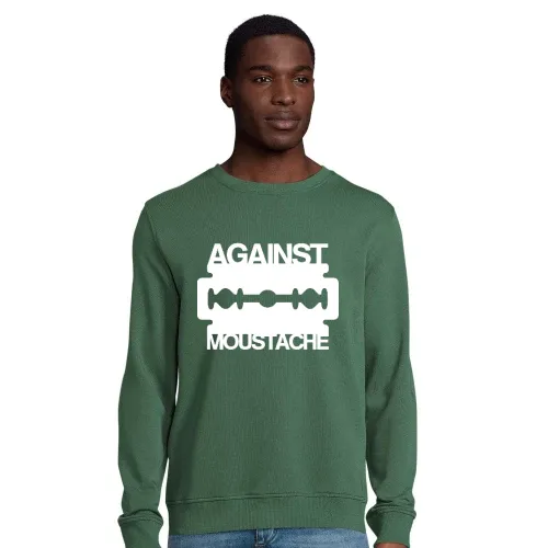 Against Mustache Rasierklinge Männer Sweat