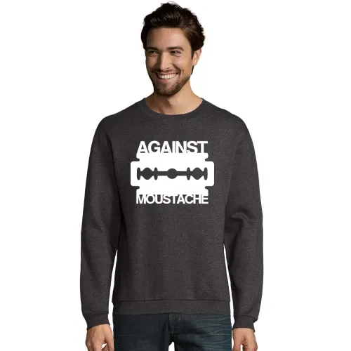 Against Mustache Rasierklinge Männer Sweat