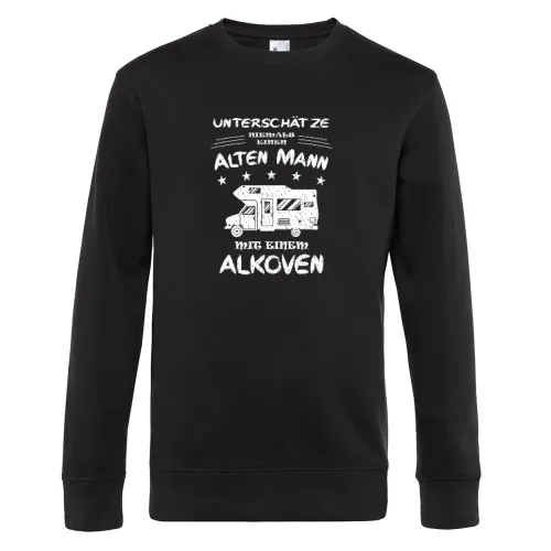 Alkoven Wohnmobil Womo Camping Rentner Spruch Sweat Männer King Crew Neck