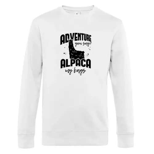 Alpaka Abenteuer Sweat Männer King Crew Neck