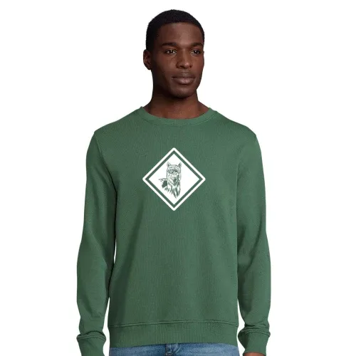 Alpaka Symbol Schild Warnschild Bild Sweat Männer Comet Bio