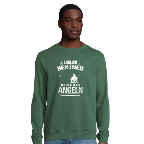 Angel Rente Angler Rentner Geh Jetzt Angeln Spruch Männer Sweat