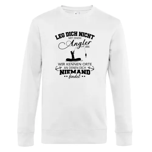 Angler Fischer Angeln Orte Spruch Fishing Geschenk Sweat Männer King Crew Neck