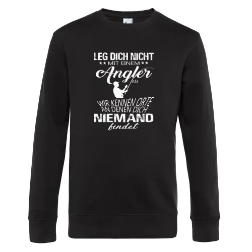 Angler Fischer Angeln Orte Spruch Fishing Geschenk Sweat
