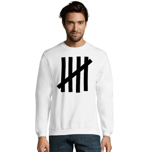 Anstreich Striche als Zaun Männer Sweat