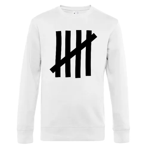 Anstreich Striche als Zaun Männer Sweat