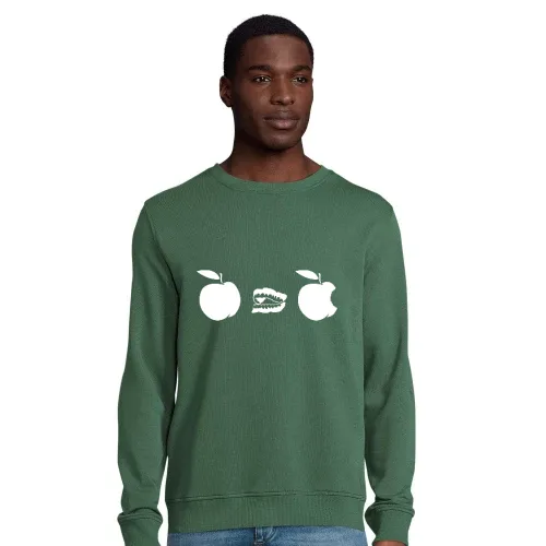 Apfel Gebiss Evolution Männer Sweat