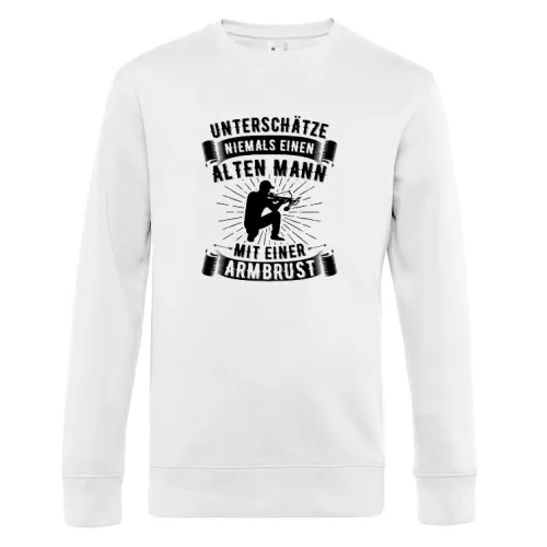 Armbrust Bogenschießen Alter Mann Bogensport Sweat Männer King Crew Neck