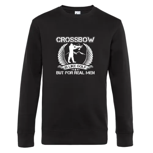 Armbrust Sport Für Echte Kerle Bogenschütze Sweat Männer King Crew Neck