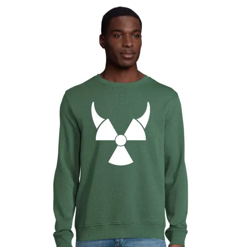 Atom Symbol mit Teufelshörner Männer Sweat