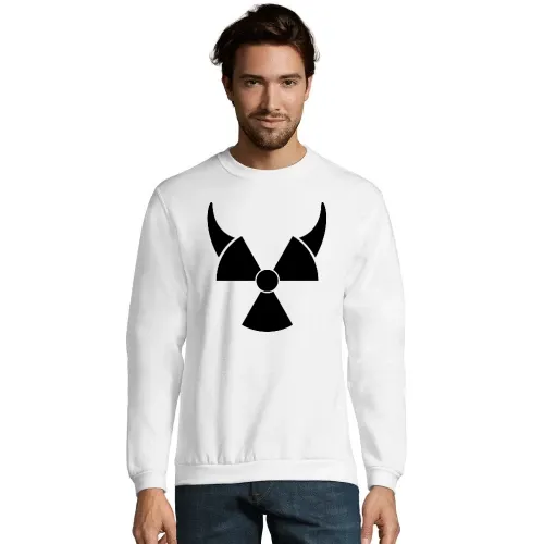 Atom Symbol mit Teufelshörner Männer Sweat