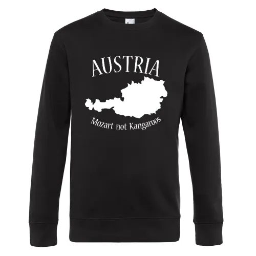 Austria Mozart not Kangaroos Sweat Männer King Crew Neck