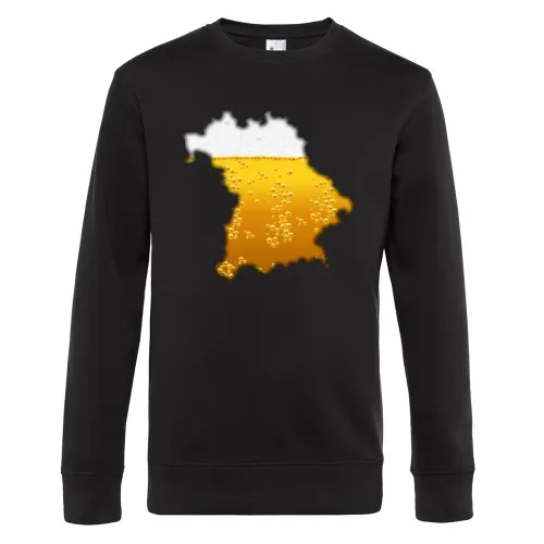 Bayern mit Bier Sweat Männer King Crew Neck