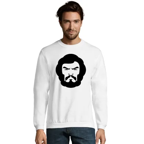 Behaarter Kopf Männer Sweat