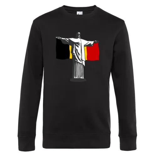 Belgien Jesus in Rio Shirt Sweat Männer King Crew Neck