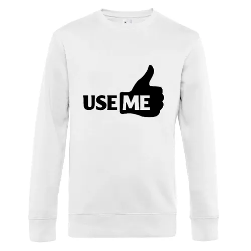 benutz mich mit like Daumen Sweat Männer King Crew Neck