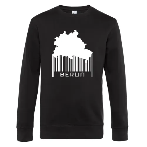 Berlin Barcode Berliner Strichcode Farbe wählbar Sweat