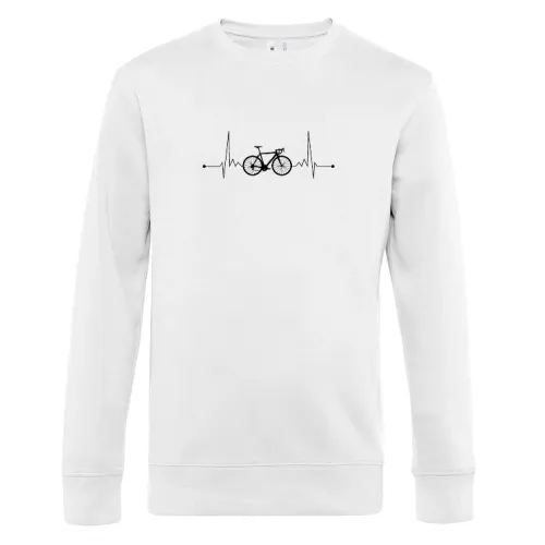 Bicycle Heartbeat Racer Bike Sweat Männer King Crew Neck