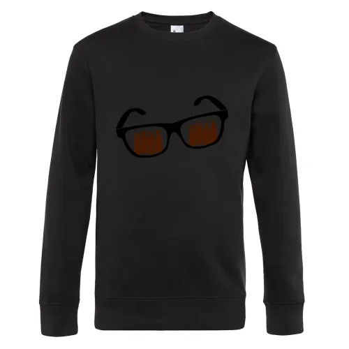 Bierflaschen Brille Sweat Männer King Crew Neck