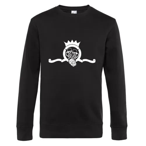 Bierkrone mit Hopfen Sweat Männer King Crew Neck