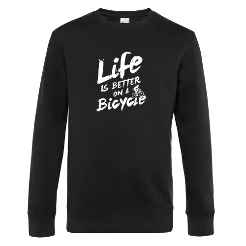 Bike Radfahrer Bicycle Spruch Rennrad Fahrrad Sweat Männer King Crew Neck